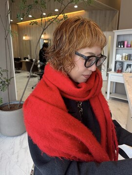 ユウヘアー 千代田橋店(U Hair) ハイトーンボブ×パーマ