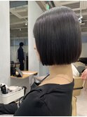 オリーブベージュ/レイヤーカット/顔周りレイヤー/シースルー