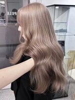 ペレ 渋谷(PELE) イメチェン/ピンクベージュ/アンブレラカラー/前髪/渋谷