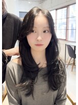 コフィー バイ メルト 吉祥寺(cofy by melt) 【中澤彩乃】吉祥寺レイヤーカットロング地毛風グレージュ韓国