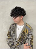 刈り上げマッシュ/プードルパーマ