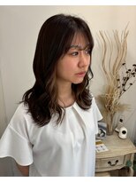 ロッカ(ROCCA)&nbsp;韓国風くびれセミディミルクティーブロンド