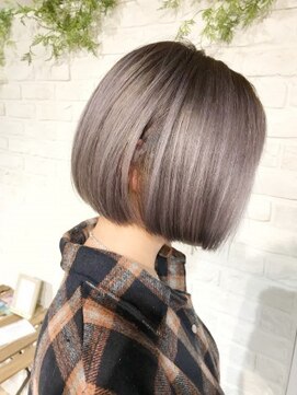 アンククロス 表参道(ANKH CROSS) 【ANKH CROSS表参道】 ミニボブ×ラベンダーグレージュ