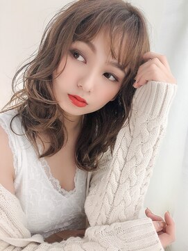 ピース 吉祥寺(Piece) 黒髪クラゲヘアーオリーブグレー小顔ココアベージュ