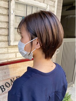 ボルデヘアー 亀有(Borde HAIR)の写真/【亀有駅2分】再現性＆小顔効果◎のトレンド×ショートヘアなら【Borde】にお任せ☆