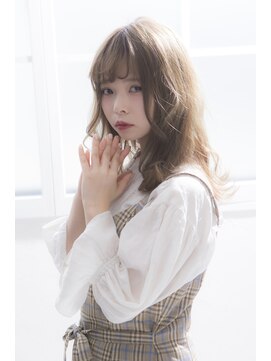 ミエル ヘア 新宿(miel hair) 〈mielhair新宿〉ミルクティーベージュ　イルミナカラー