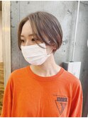 ハンサムショートのヌーディベージュ