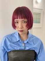 レコ 渋谷(LECO)&nbsp;チェリーレッドのマッシュボブ