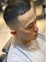 フランクスバーバーリザーブ 人形町店(FRANK’S BARBER RESERVE) スキンハイフェードクロップバーバースタイル束感ショートS