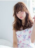 大人可愛い/ショコラアッシュ/ヘルシースタイル/ふんわりカール