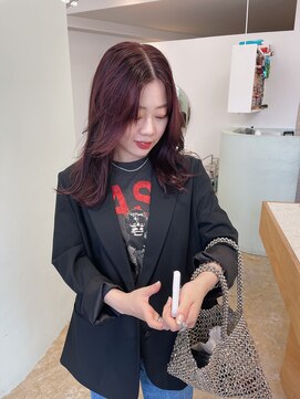 ユー(yew) cherry pink ＋ long layer