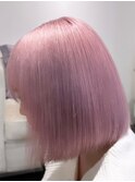 4288ミルクティーピンクハイトーンカラーベビーピンクボブ