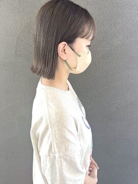 イロ プラス 南田宮店(iro+) 【nobuyo】grey beige × パツっとbob