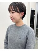 コンパクトマッシュショートボブ