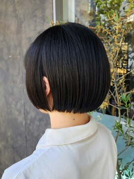 シャロン(SHARON) 【SHARON原宿】黒髪ボブ×ミニボブ#丸みボブ