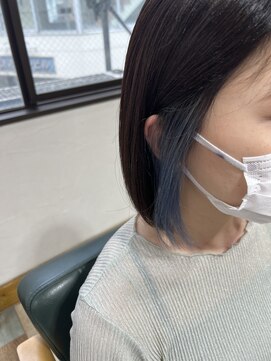 デイズ(DAYS) 南越谷/新越谷【DAYS】イヤリングカラー×サファイアブルー