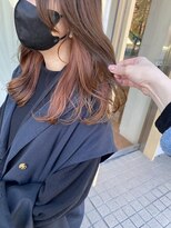 ピヌ(pinue)&nbsp;【pinue】インナーカラー×オレンジ@YUKI