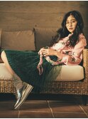 大人リラクシー黒髪ゆるふわ巻きロングウェーブtk4志木