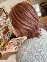 ヘア メイク ココ(hair make coco)&nbsp;ピンクベージュ×ホワイトピンク