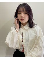 ゼン(ZEEN)&nbsp;透け感ラベンダー／シースルーぱっつん