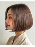 大人美人小顔ヘルシースタイルふんわりカールショコラアッシュ
