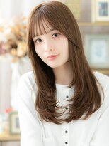 カバーヘア ブリス 大宮西口(COVER HAIR bliss) ツヤ感ショコラベージュ小顔レイヤーロングh3大宮20代30代40代