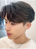 奈良men'sフェザーパーマフェザーショート