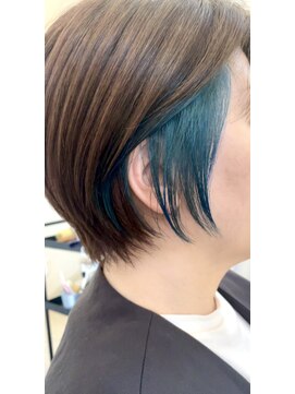 ショートインナーカラー