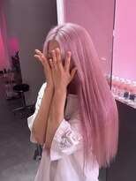 ダズリングディア(Dazzling Deer)&nbsp;ホワイトピンク/ペールピンク/ストレートロング/夏