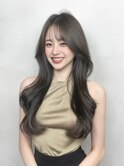 レイヤーカット　顔まわりカット　韓国ヘア　髪質改善