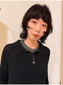 ミディアムウルフ × ニュアンスパーマ
