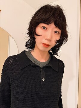 ヤント(yant) ミディアムウルフ × ニュアンスパーマ