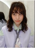 冬らしく落ち着かせて暗髪も