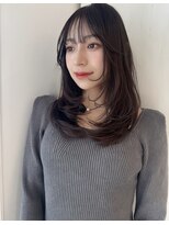 レイラバイアフロート 吉祥寺(Lila by afloat)&nbsp;グレージュ/レイヤーカット/ワンカールレイヤー/顔まわりカット