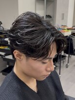 ビカムメンズヘアー 栄店(become men's hair)&nbsp;フェザーパーマ/ニュアンスフェザー/フェザーショート/名古屋