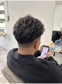 極道パーマ×ホワイトメッシュ