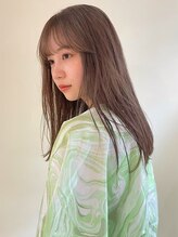 《*透明感カラーも艶感たっぷりに♪*》ブリーチなしダブルカラー【鹿児島中央駅/中州通/レイヤーカット】