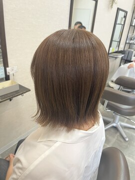 バセット バイ アルター 鎌取店(basset by aL-ter) ダークパープル/ナチュラルショート/ミルクブラウン/夏/鎌取