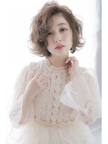 ヘアーアンドメイク ファット(Hair&Make PHAT) 大人可愛いレイヤーショートボブベージュカラー20代30代