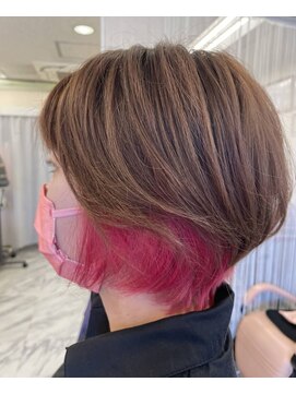 ラヴェルデ ショートボブ×インナーカラー