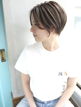 バース(BIRTH) 天神【BIRTH】ミントベージュ×前髪なしショート