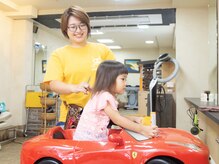 髪切虫の雰囲気（車に乗って動画を見ながらのキッズカット【西ヶ原/駒込/王子】）