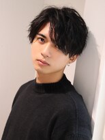 ネイビー(NAVY)&nbsp;簡単スタイリング ウェーブパーマ