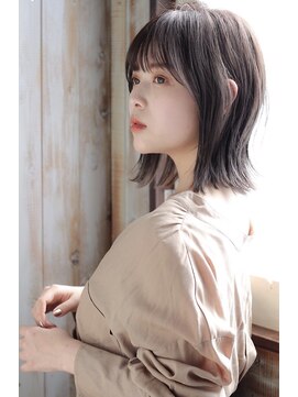 グランアージュ 池袋東口店(grandage) 大人ウルフボブ×シースルーバング×マロンベージュ/池袋駅