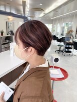 ディーボーイリタ 光の森(D-BOY Lita)&nbsp;ピンクローズカラー　ハイライト　　ショートボブ