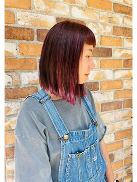 リーグ 青葉台店(League) 『カット/切りっぱなしボブ/クァンタムカラー』