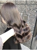 艶髪グレージュくびれヘア