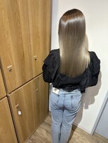 イオエ 梅田(ioe)&nbsp;ダブルカラー/大人ボブ/黒髪スタイル/髪質改善/縮毛矯正