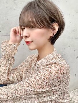 アイドットプラス 表参道(i.+omotesando) 流し前髪小顔まわりつや髪骨格補正丸みショートボブヘア