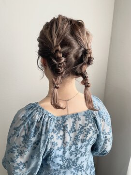 ロットアニバース(lott annibirth) 【髪質改善】ミディアムツインアレンジ@SARASA